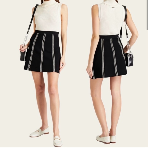 Sandro Black and White Skirt - Picture 1 of 9